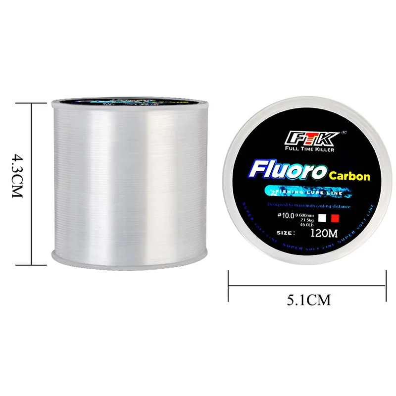 120M Fishing Line 0.14mm-0.6mm - Fluorocarbon Line recension och pris