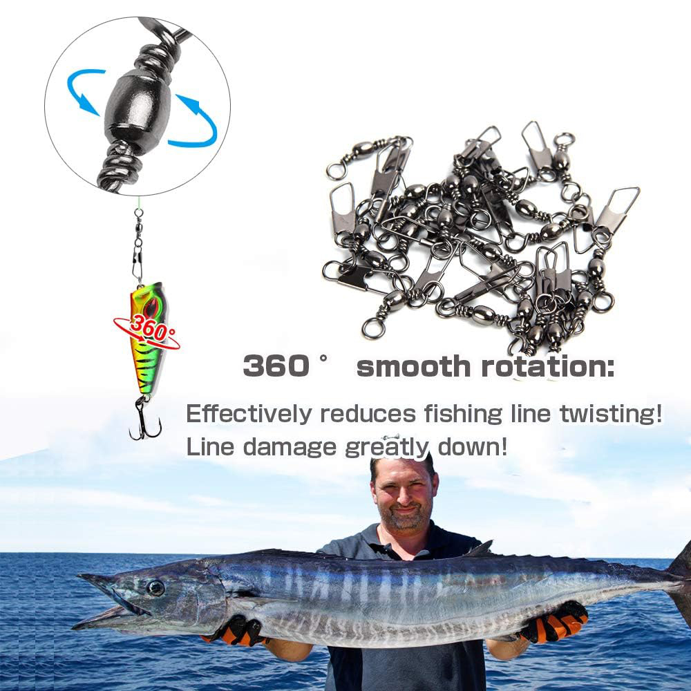 50Pcs Stainless Steel Snap Swi - Saltwater Line recension och pris