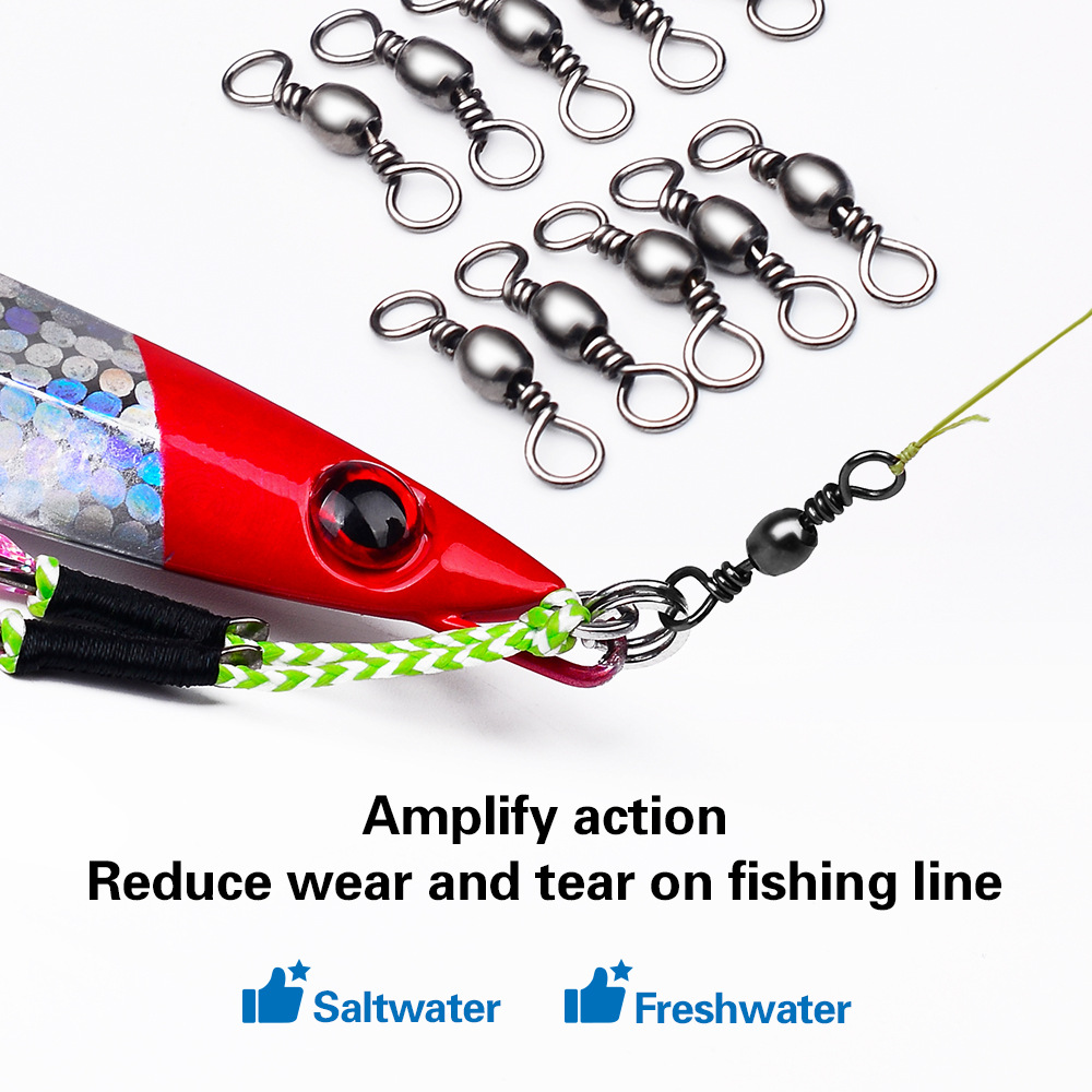 100Pcs Fishing Swivels Connect - Saltwater Line recension och pris