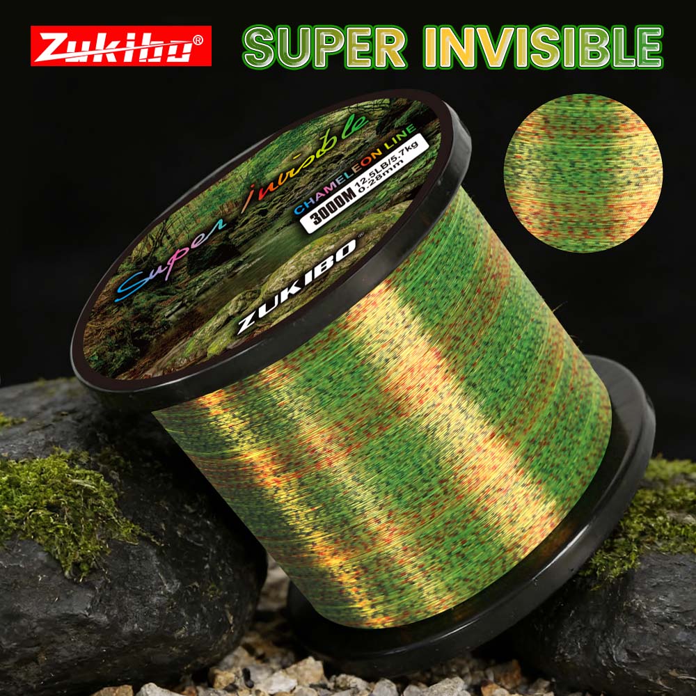 ZUKIBO 3D Speckle Line Yellow  - Fluorocarbon Line recension och pris