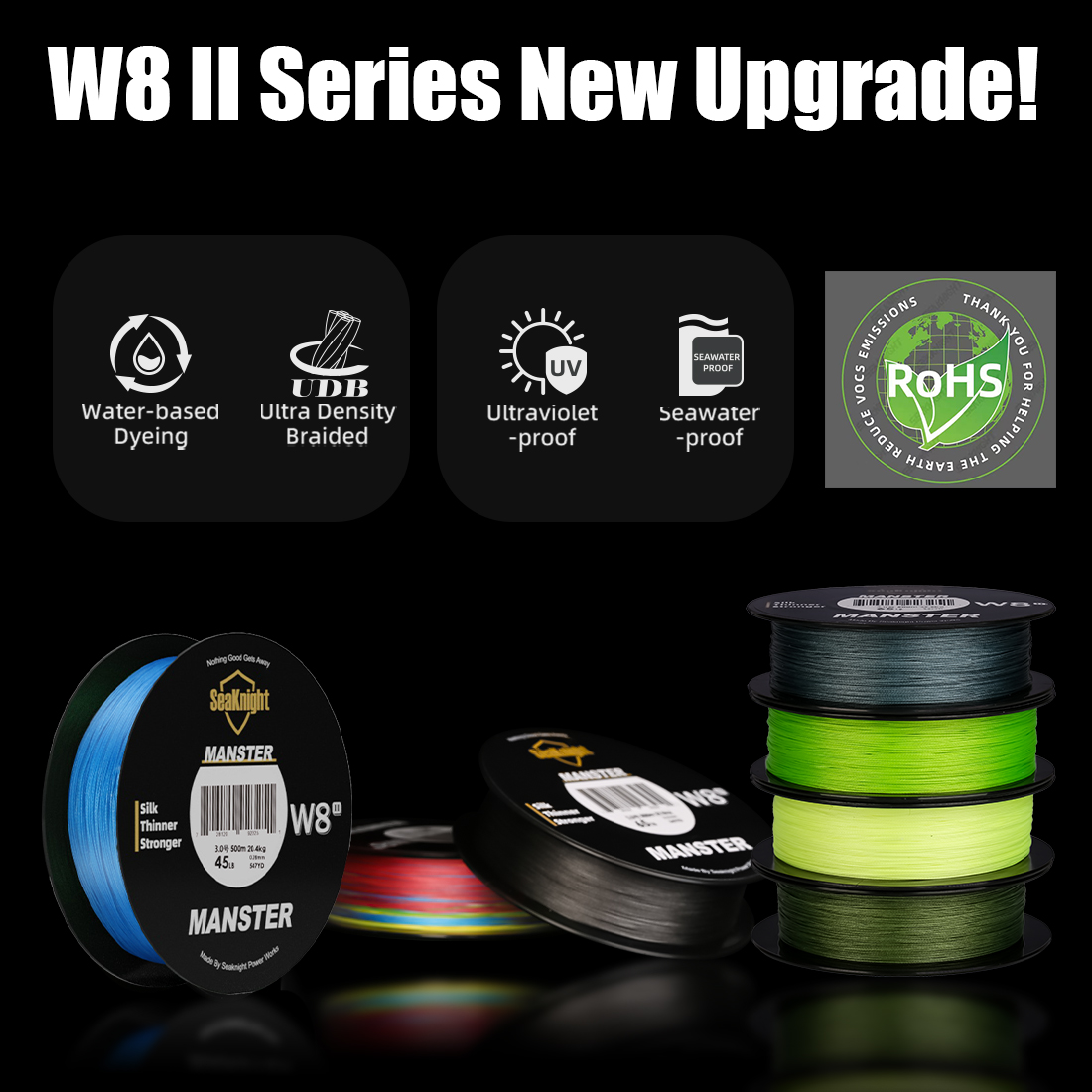SeaKnight Brand W8 II Series F - Copolymer Line recension och pris