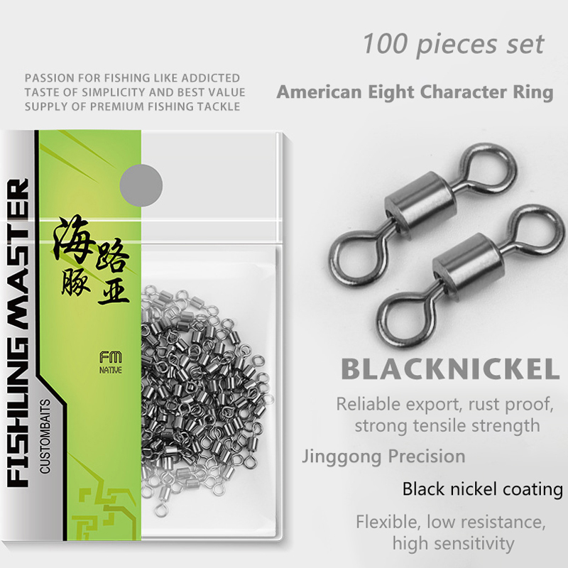 ★▲100Pcs Fishing Swivels Stain - Monofilament Line recension och pris