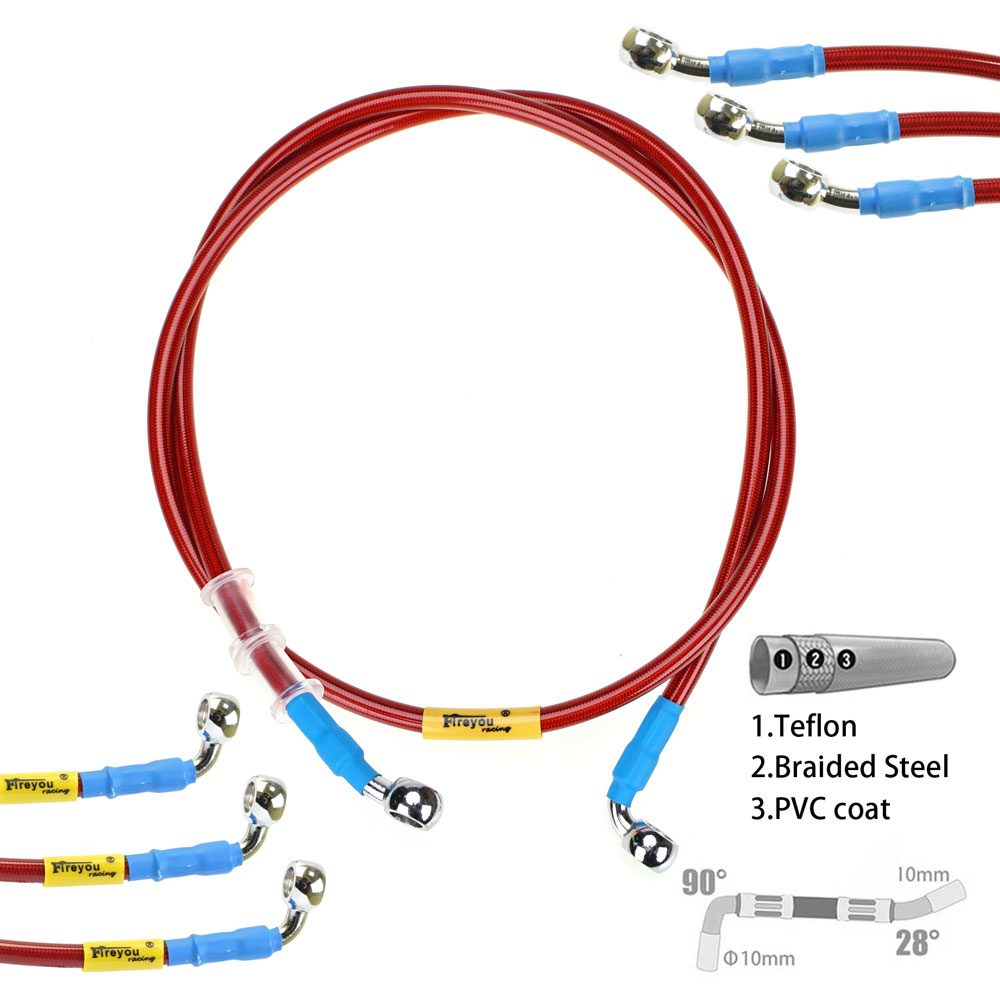 400mm-2400mm Brake Hose Hydrau - Braided Line recension och pris