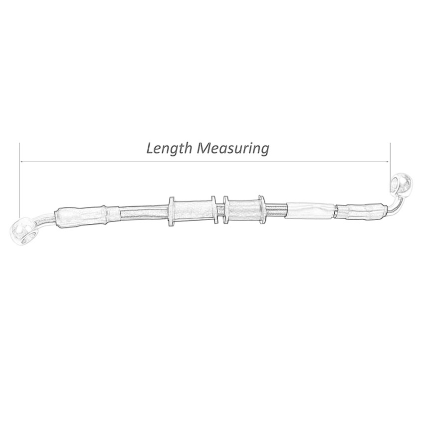 400mm-2400mm Brake Hose Hydrau - Braided Line recension och pris