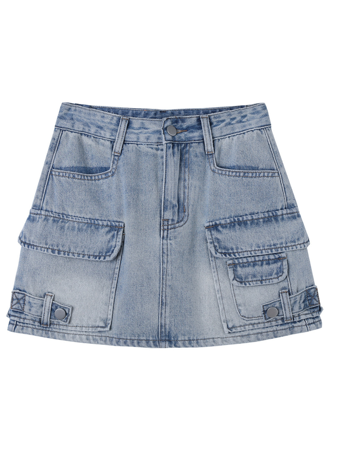 Women High Waist Cargo Denim M - Fly Line recension och pris