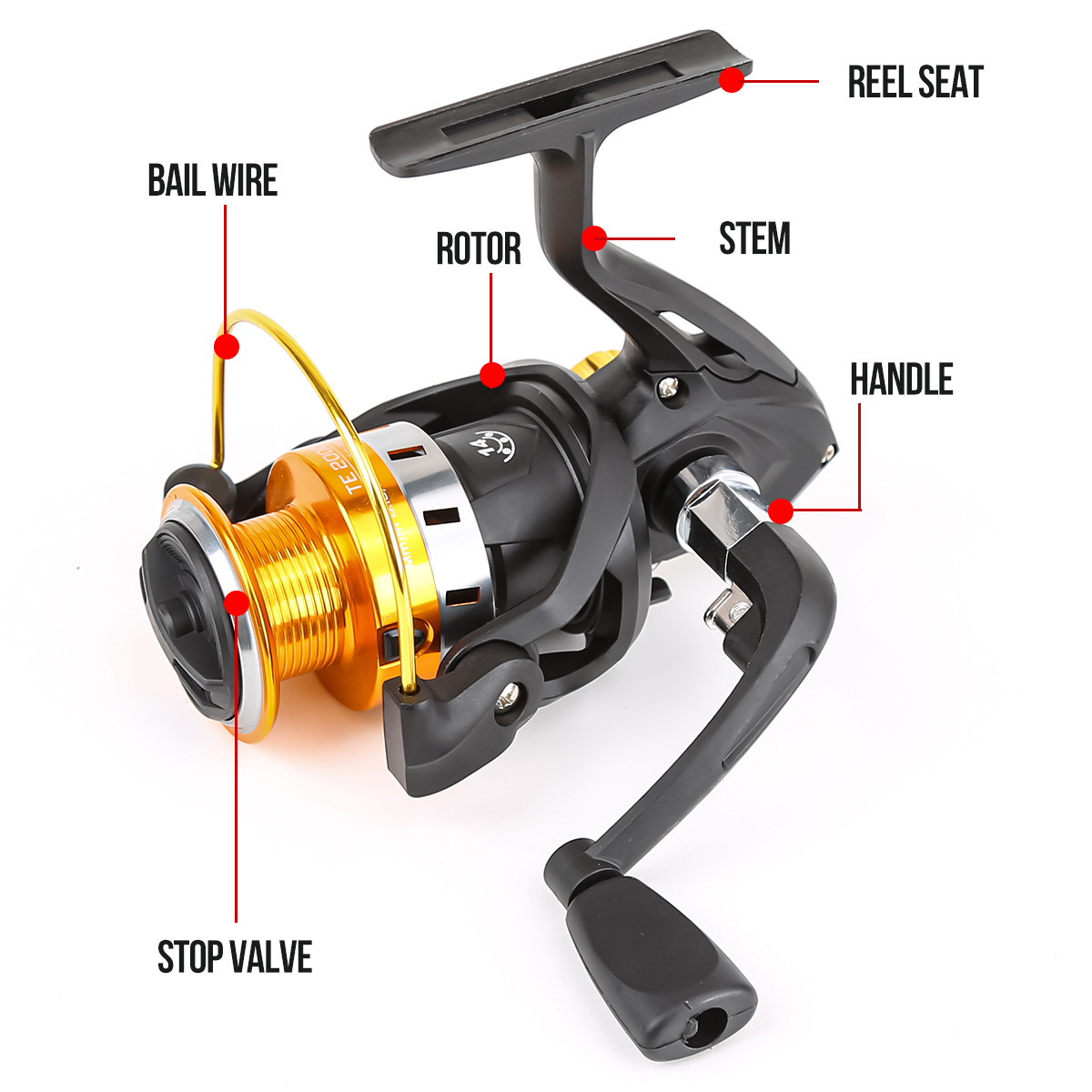 Spinning Reel With Metal Spool - Ice Fishing Line recension och pris
